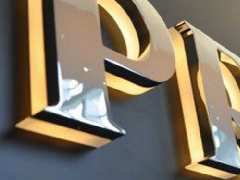 金屬亞克力面板發光字
