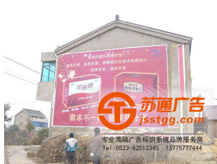 墻體廣告-墻體廣告設(shè)計(jì)-墻體廣告定制選擇蘇通為您提供一站式服務(wù)